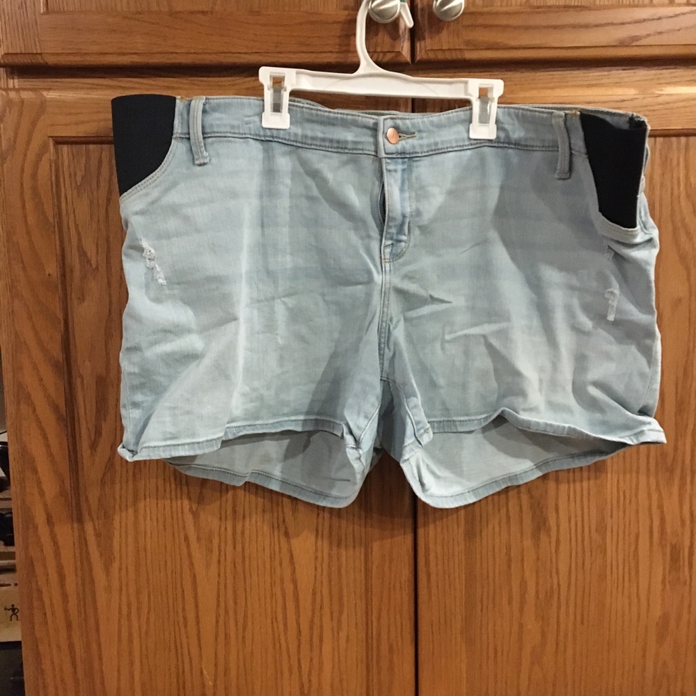 Light Blue Denim Shorts